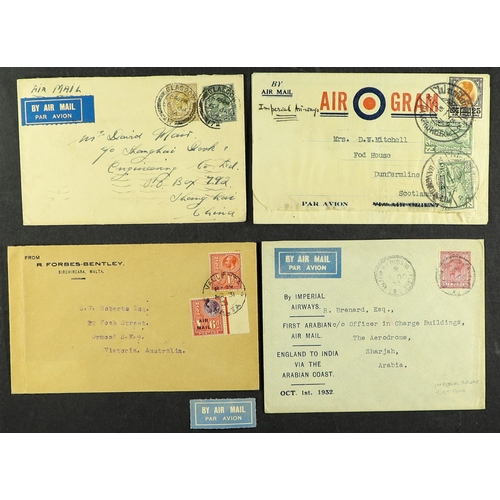 62 - COLLECTIONS & ACCUMULATIONS AIRMAILS - THE IAN STENHOUSE BALANCE COLLECTION in a boxfile, with vario... 