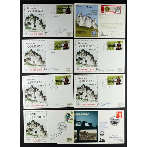 67 - COLLECTIONS & ACCUMULATIONS COLDITZ SIGNED COVERS COLLECTION 1971-90 range incl. signed D. Bruce, An... 