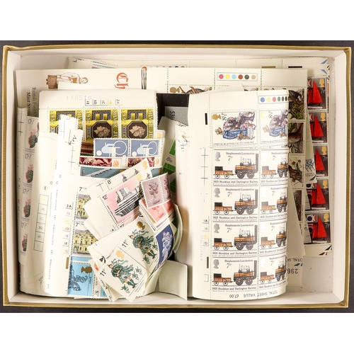 702 - GB.ELIZABETH II 1970's-80's COMMEMORATIVES often in blocks of six or eight, few Machine to £5 etc. F... 