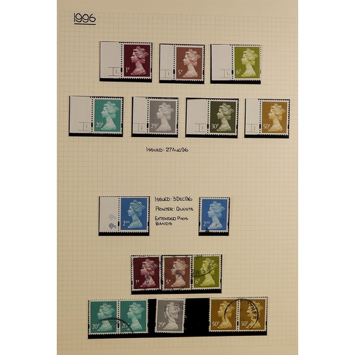 715 - GB.ELIZABETH II DEFINITIVE COLLECTION IN 3 ALBUMS with both mint and used but primarily mint. The 3 ... 