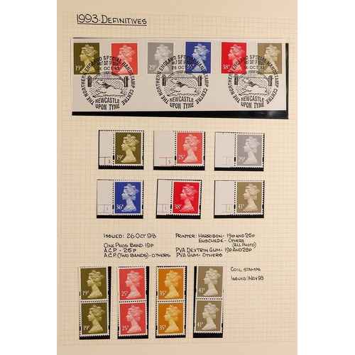 715 - GB.ELIZABETH II DEFINITIVE COLLECTION IN 3 ALBUMS with both mint and used but primarily mint. The 3 ... 