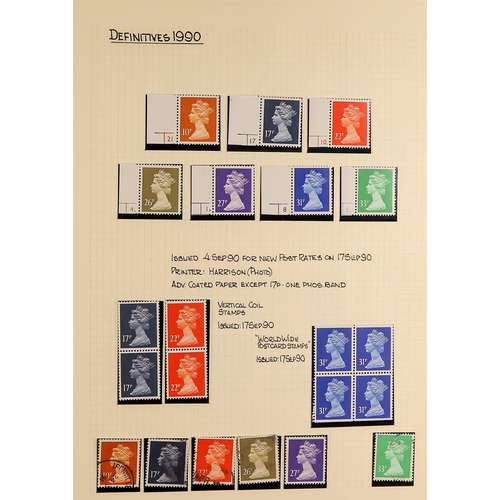 715 - GB.ELIZABETH II DEFINITIVE COLLECTION IN 3 ALBUMS with both mint and used but primarily mint. The 3 ... 