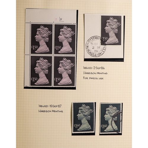 715 - GB.ELIZABETH II DEFINITIVE COLLECTION IN 3 ALBUMS with both mint and used but primarily mint. The 3 ... 