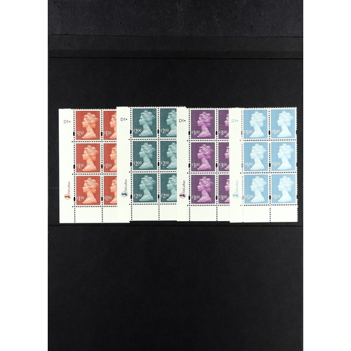 727 - GB.ELIZABETH II MINT DEFINITIVE SELECTION. Comprising of corner blocks of 6 with control numbers, in... 