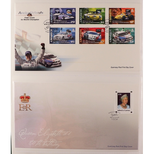 736 - GB.ISLANDS CHANNEL IS AND ISLE OF MAN a collection in albums in two boxes, with largely FDC's 1970's... 