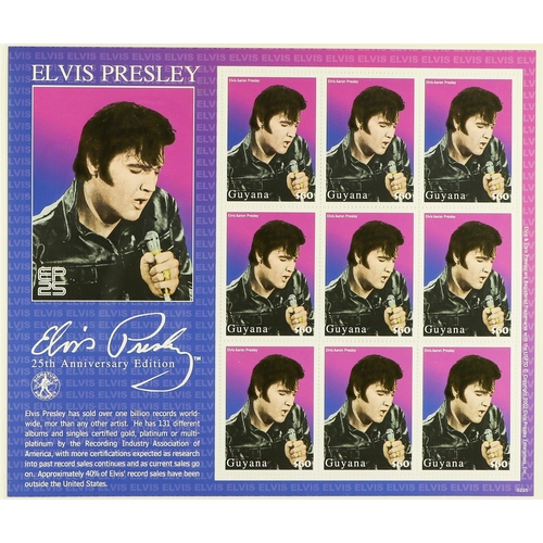 80 - COLLECTIONS & ACCUMULATIONS ELVIS a Westminster collection of stamps, sheetlets and colourised State... 