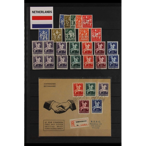 85 - TOPICALS HORSES TOPICAL ISSUES OF THE NETHERLANDS 1928 to 2000's mint and used (mostly mint, much ne... 