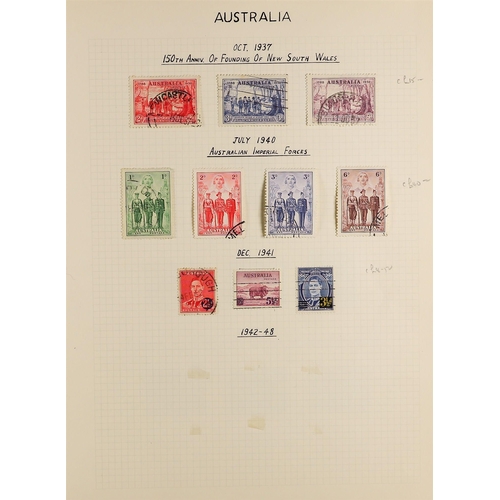 88 - AUSTRALIA 1913-73 COLLECTION IN AN ALBUM incl. Roos issues mint to 1s, Kings issues with better, min... 