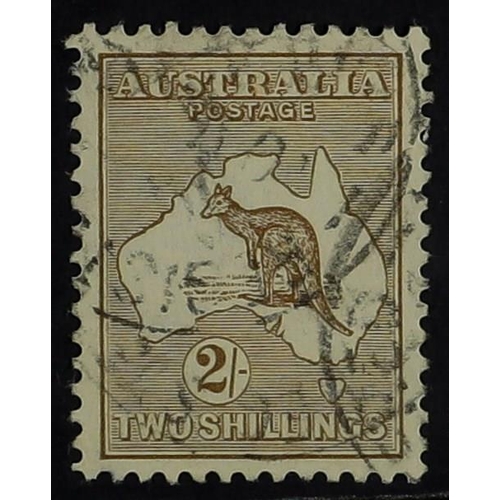 93 - AUSTRALIA 1915 2s brown Kangaroo, watermark 5, SG 29, used with good centring. Cat. £225.