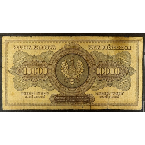 10 - POLISH BANKNOTES 1916-1941 small hoard, includes 1916 100m, 1919-1922 50mm, 1000m, 5000m & 10000m is... 