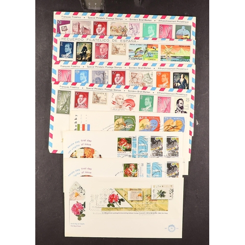 105 - COLLECTIONS & ACCUMULATIONS WORLDWIDE IN TWO BOXES incl. many Great Britain FDC's through to 2000's,... 