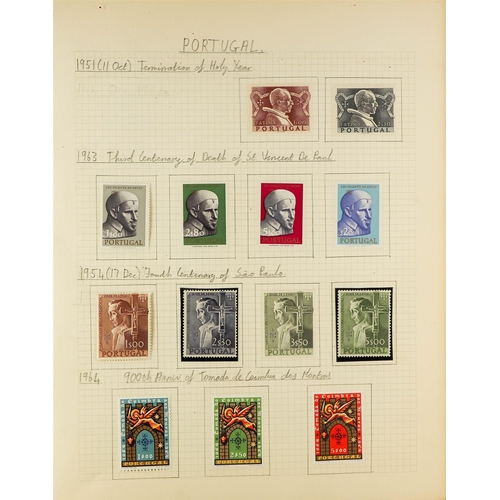 113 - TOPICALS RELIGION CHRISTIANITY 1920's-60's mint collection incl. Andorra 1965 Red Cross set, Belgium... 