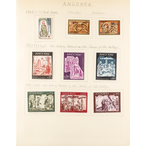 113 - TOPICALS RELIGION CHRISTIANITY 1920's-60's mint collection incl. Andorra 1965 Red Cross set, Belgium... 