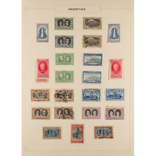 121 - ARGENTINA 1858-1970's a mint and used collection in a spring back album, strength in 19th century. (... 