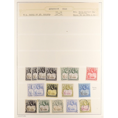 125 - ASCENSION 1922-53 mainly mint with some never hinged ranges on pages, some duplication, note 1922 to... 