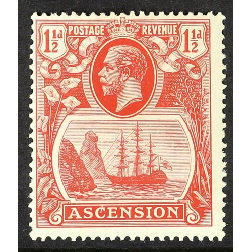 126 - ASCENSION 1924-33 1½d rose-red, line through 