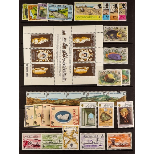 140 - ASCENSION 1976-2013 NEVER HINGED MINT COLLECTION with sets, miniature sheets, sheetlets and se-tenan... 