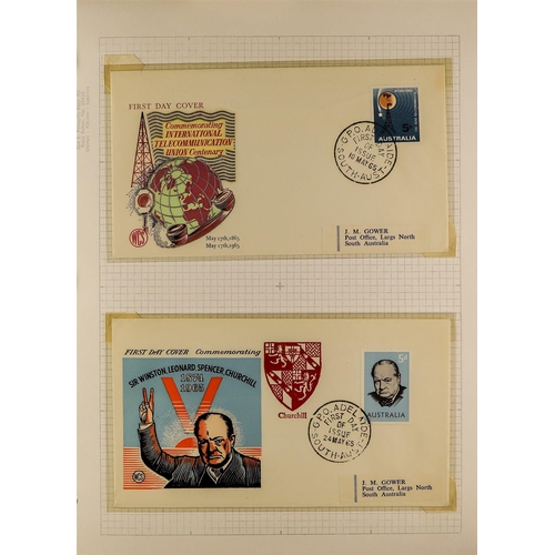 154 - AUSTRALIA 1946-96 FIRST DAY COVERS, CARDS AND POSTAL STATIONERY in two albums, incl. illustrated FDC... 