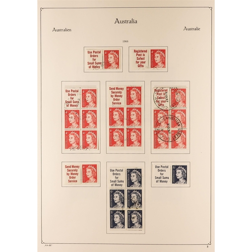 155 - AUSTRALIA 1953-1990 COMPLETE  USED COLLECTION in a KA-BE album with paper & perforation types, bookl... 