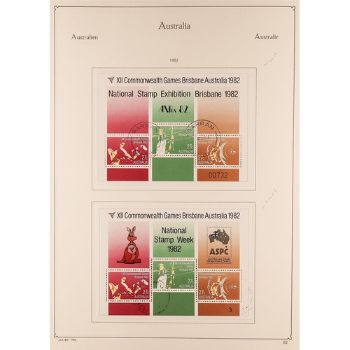 155 - AUSTRALIA 1953-1990 COMPLETE  USED COLLECTION in a KA-BE album with paper & perforation types, bookl... 