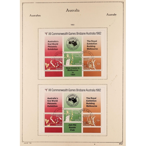 155 - AUSTRALIA 1953-1990 COMPLETE  USED COLLECTION in a KA-BE album with paper & perforation types, bookl... 