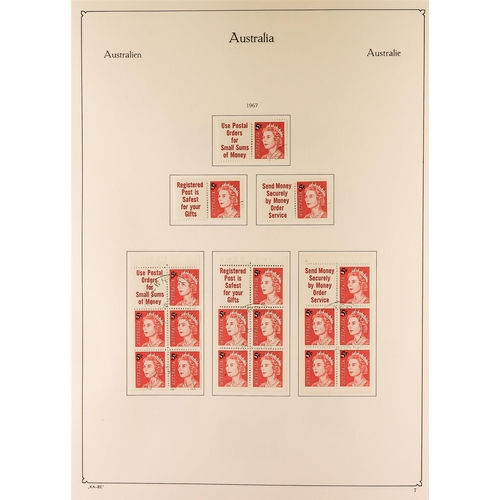 155 - AUSTRALIA 1953-1990 COMPLETE  USED COLLECTION in a KA-BE album with paper & perforation types, bookl... 