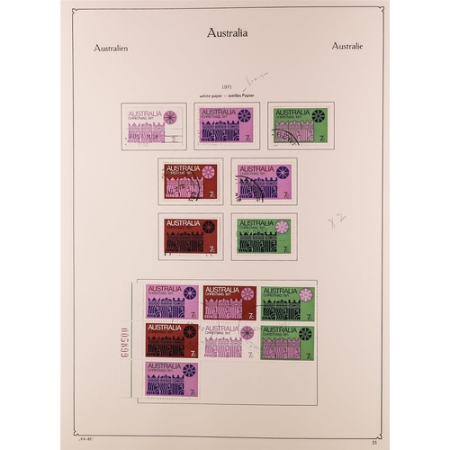 155 - AUSTRALIA 1953-1990 COMPLETE  USED COLLECTION in a KA-BE album with paper & perforation types, bookl... 