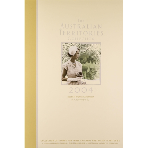 158 - AUSTRALIA AUSTRALIAN TERRITORIES YEAR PACKS 1994-2004 with Australian Antarctic Territories (SG 104/... 