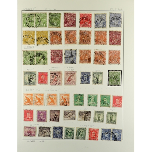 164 - AUSTRALIA VICTORIA OFFICIAL STATE PERFINS 1930's-1960's stamps with 