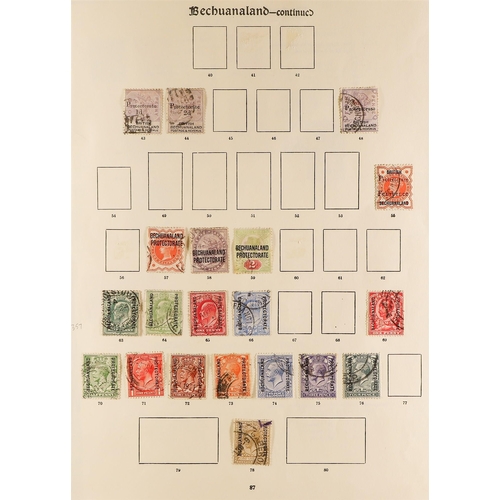 182 - BECHUANALAND 1885-1936 USED COLLECTION with QV ranges to various 1s, KEVII to 2½d & KGV ranges to di... 