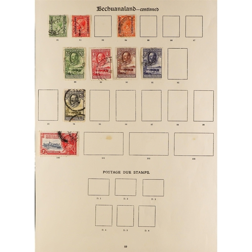 182 - BECHUANALAND 1885-1936 USED COLLECTION with QV ranges to various 1s, KEVII to 2½d & KGV ranges to di... 