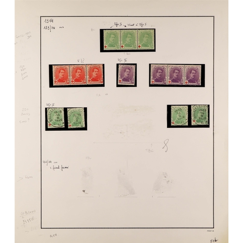 186 - BELGIUM 1894-1920 COLLECTION of mint (some nhm) and used incl. 1905-11 set plus shades mainly used; ... 