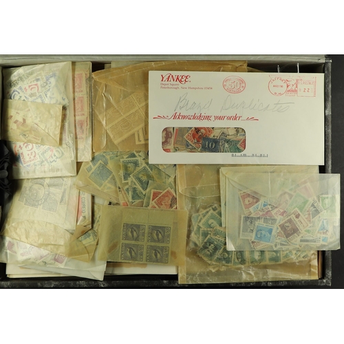 196 - BRAZIL 1860's-1970's ACCUMULATION a box file of glassine & commercial envelopes stuffed with mostly ... 