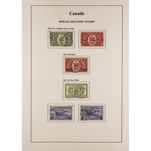 217 - CANADA 1937-51 USED COLLECTION incl. 1937-38 set & coils set, 1942-48 War Effort set, Airs, coils se... 