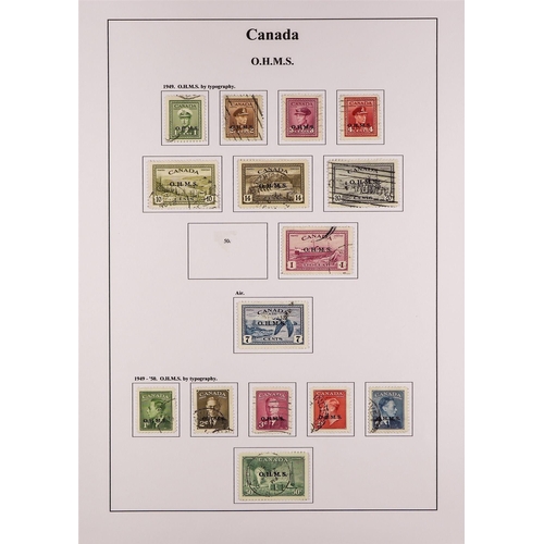 217 - CANADA 1937-51 USED COLLECTION incl. 1937-38 set & coils set, 1942-48 War Effort set, Airs, coils se... 