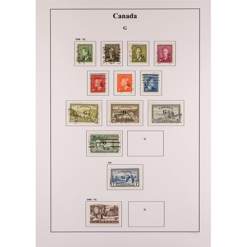 217 - CANADA 1937-51 USED COLLECTION incl. 1937-38 set & coils set, 1942-48 War Effort set, Airs, coils se... 