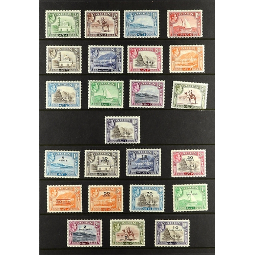 31 - COLLECTIONS & ACCUMULATIONS COMMONWEALTH KGVI a collection of mint incl. Aden 1939 and 1951 sets, Ba... 