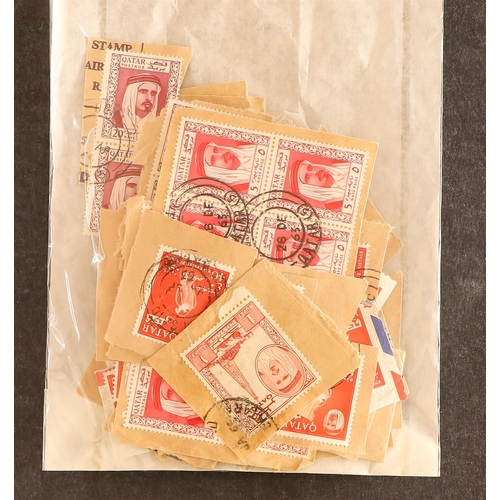 63 - COLLECTIONS & ACCUMULATIONS LARGELY COMMONWEALTH 1950's-80's on paper, country sorted into packets. ... 