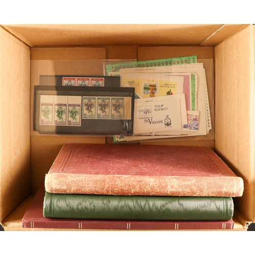 79 - COLLECTIONS & ACCUMULATIONS WORLD COLLECTION with two vintage springback albums, one of Commonwealth... 