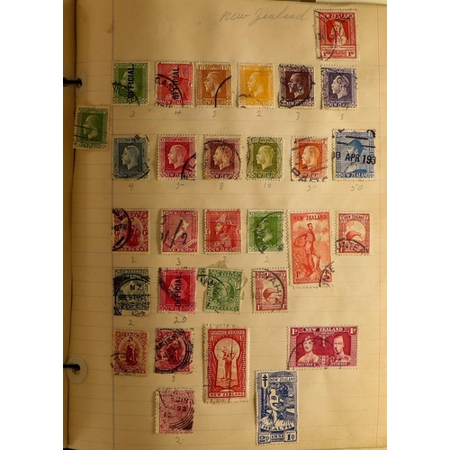 81 - COLLECTIONS & ACCUMULATIONS WORLD RANGES in four albums incl. better 1930's mint New Zealand, some 1... 