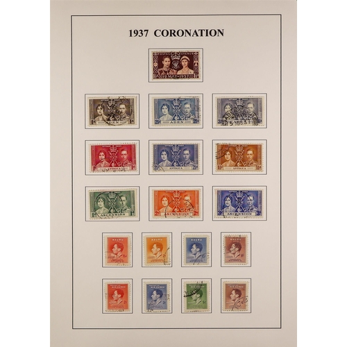 82 - COLLECTIONS & ACCUMULATIONS COMMONWEALTH 1937 CORONATION OMNIBUS complete fine used incl. Newfoundla... 