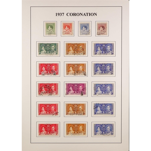 82 - COLLECTIONS & ACCUMULATIONS COMMONWEALTH 1937 CORONATION OMNIBUS complete fine used incl. Newfoundla... 