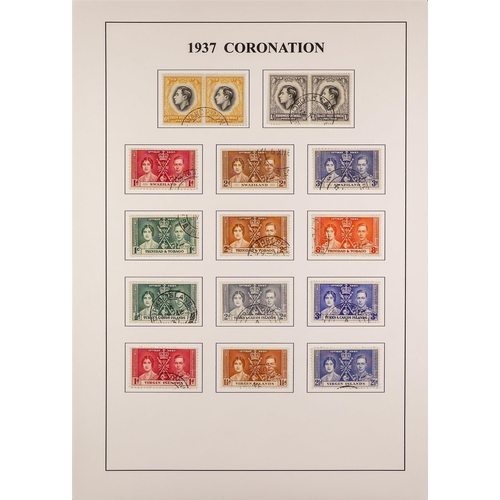 82 - COLLECTIONS & ACCUMULATIONS COMMONWEALTH 1937 CORONATION OMNIBUS complete fine used incl. Newfoundla... 