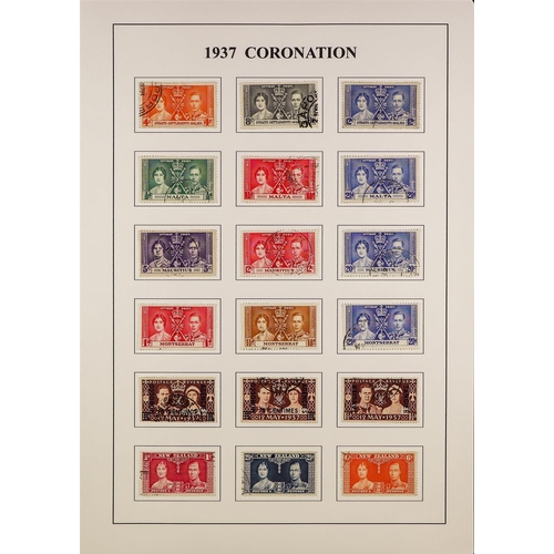 82 - COLLECTIONS & ACCUMULATIONS COMMONWEALTH 1937 CORONATION OMNIBUS complete fine used incl. Newfoundla... 