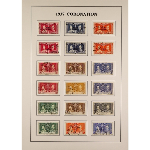 82 - COLLECTIONS & ACCUMULATIONS COMMONWEALTH 1937 CORONATION OMNIBUS complete fine used incl. Newfoundla... 