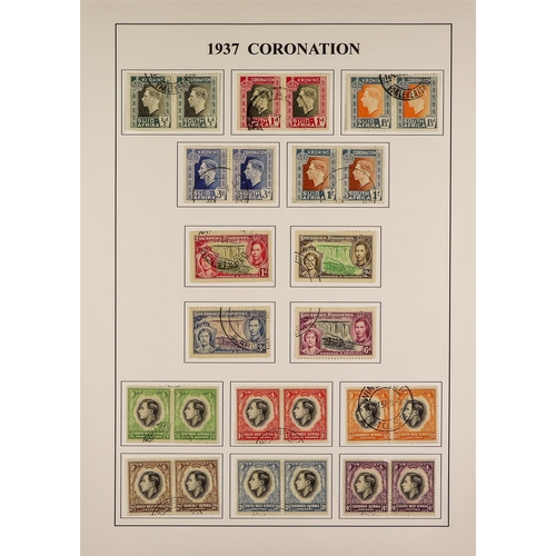 82 - COLLECTIONS & ACCUMULATIONS COMMONWEALTH 1937 CORONATION OMNIBUS complete fine used incl. Newfoundla... 