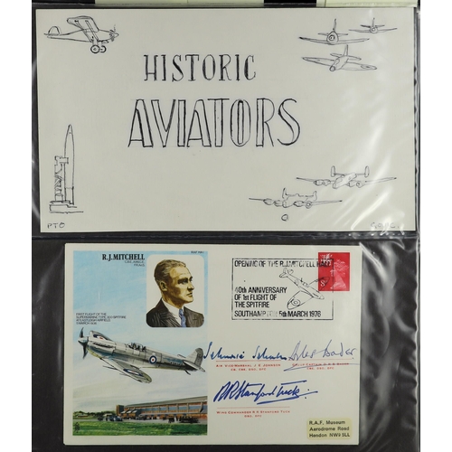 84 - COLLECTIONS & ACCUMULATIONS R.A.F. MUSEUM COVERS an album of  mostly signed incl. Douglas Bader, Joh... 