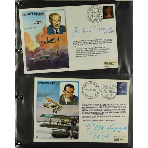 84 - COLLECTIONS & ACCUMULATIONS R.A.F. MUSEUM COVERS an album of  mostly signed incl. Douglas Bader, Joh... 