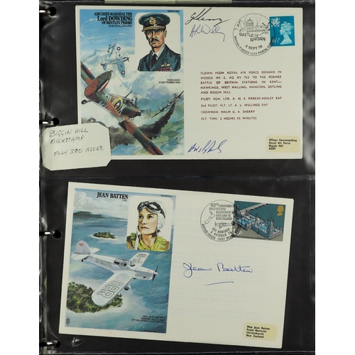 84 - COLLECTIONS & ACCUMULATIONS R.A.F. MUSEUM COVERS an album of  mostly signed incl. Douglas Bader, Joh... 