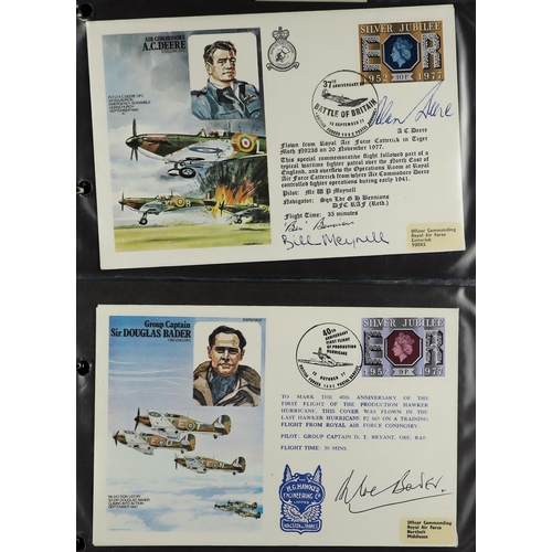 84 - COLLECTIONS & ACCUMULATIONS R.A.F. MUSEUM COVERS an album of  mostly signed incl. Douglas Bader, Joh... 